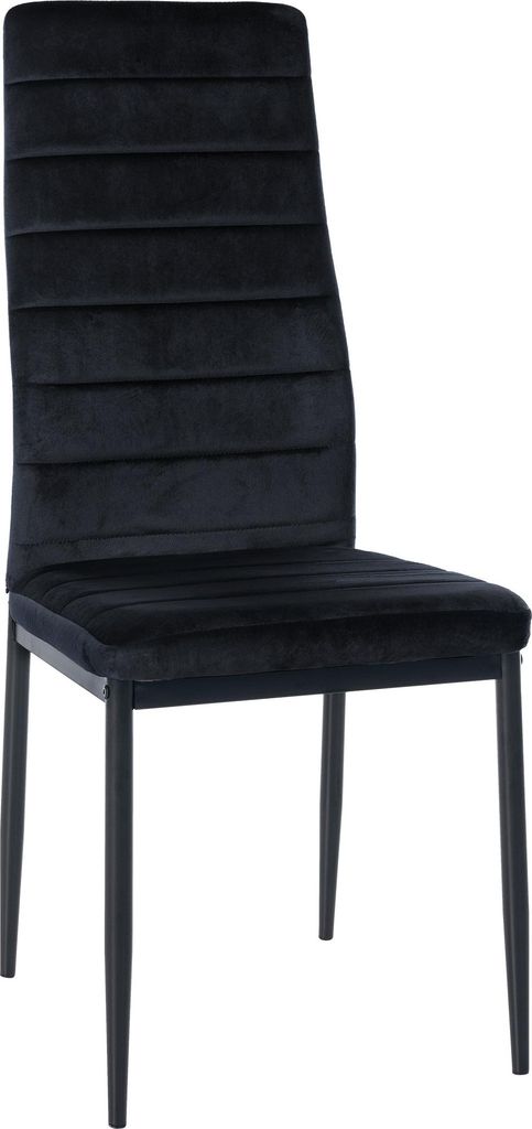 CLP Esszimmerstuhl Mayfair schwarz Material Samt Produktbild 