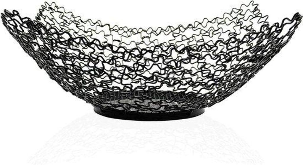 Metallene Obstschale für zeitgenössische Einrichtung - 22,5 x 9,5 cm