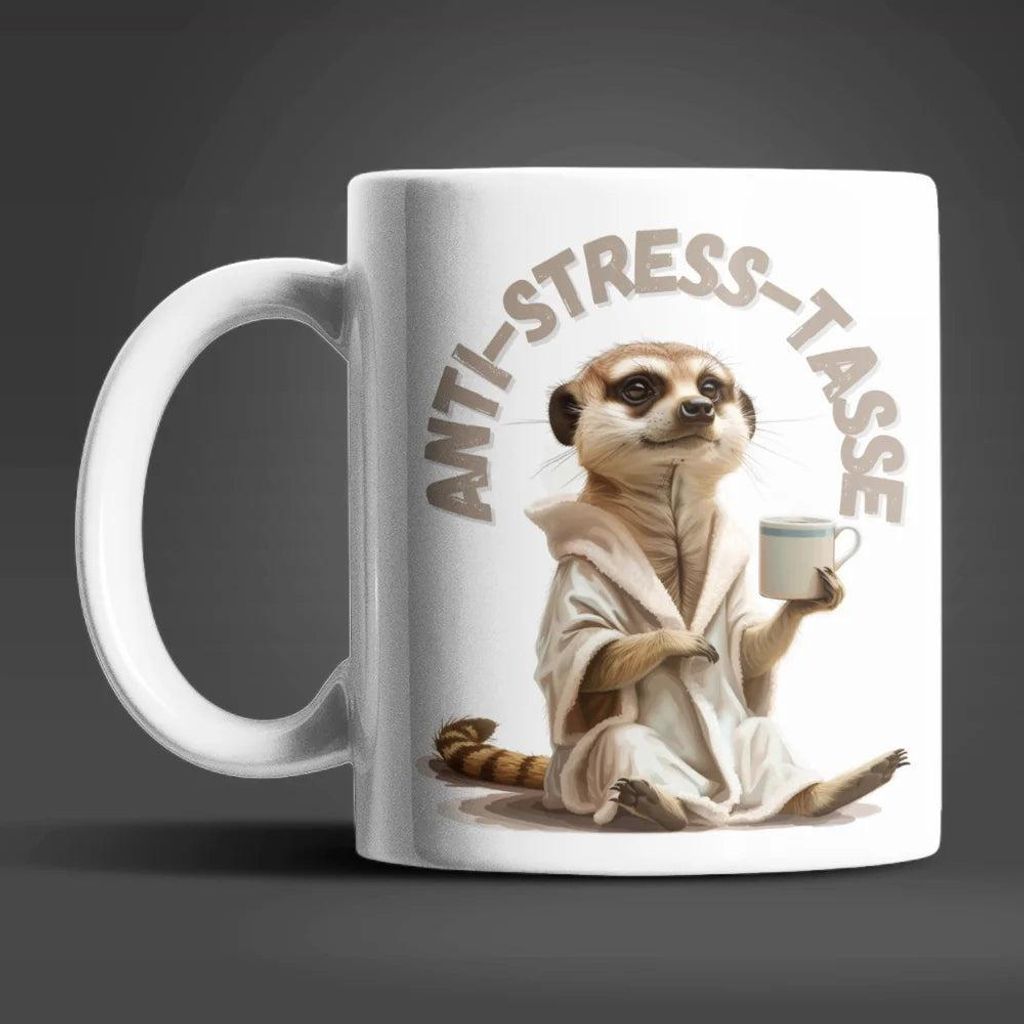 Erdmännchen Anti Stress Keramik Kaffeetasse Teetasse Tasse Geschenke