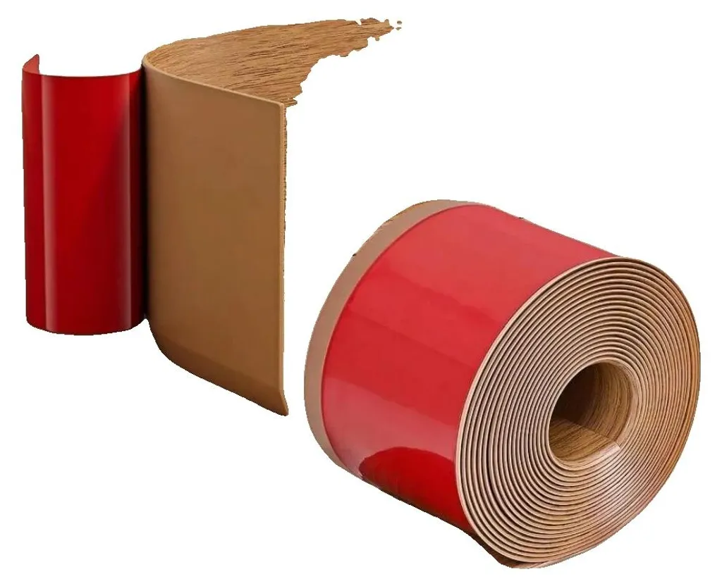 Plinthe autocollante : fini les clous ! Chêne jaune flexible 2m x 8cm-b
