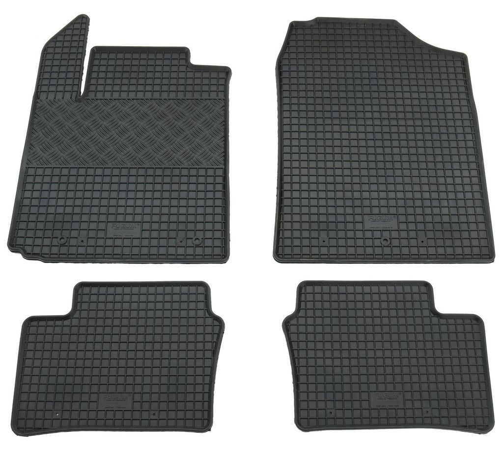 Gummifußmatten Set 4-teilig für Kia Picanto 3 JA (4/2017-), schwarz