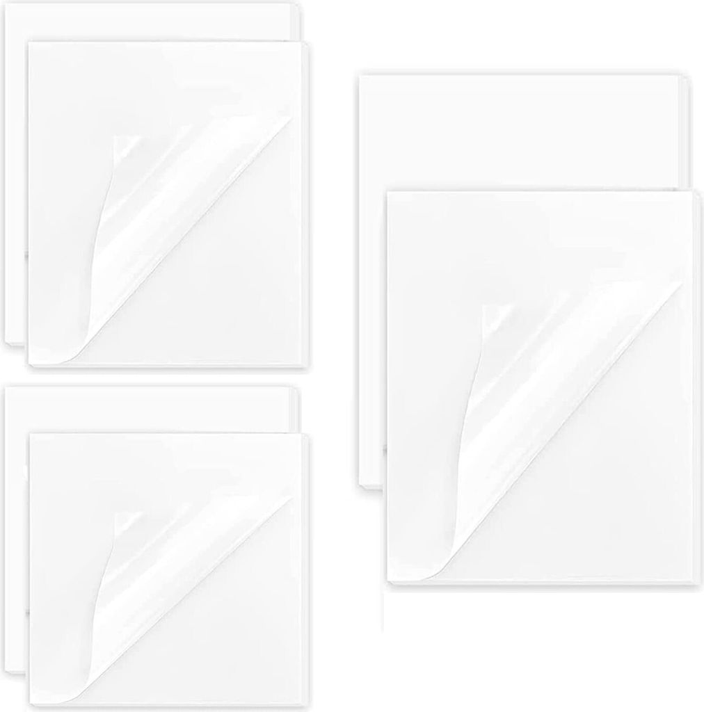 6 Stück Haftnotizen Transparent Set,300 Blätter Memo Sticky Notes Durchsichtig,3 Größen Selbstklebende Notizbuch für Studenten, Lesen, Ler...