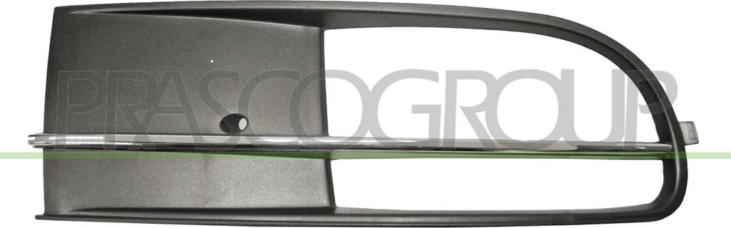 PRASCO Lüftungsgitter Grill Stoßfänger für VW Beetle Schrägheck (5C1, 5C2) mit Loch/Löchern für Nebellampen Schwarz