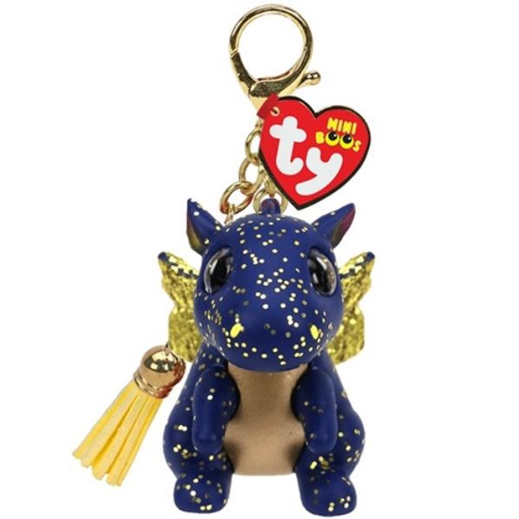 TY MINI BOOS SAFFIRE - Drachenclip Schlüsselanhänger 25060