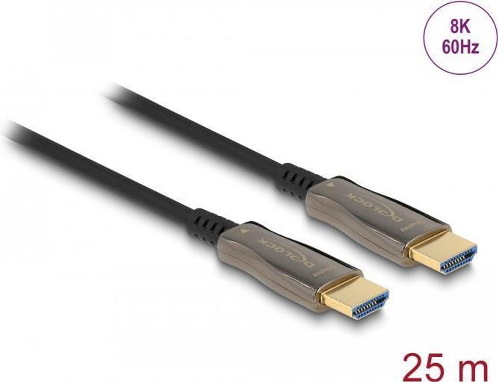 DELOCK Aktives Optisches Kabel HDMI 8K 60Hz 25m