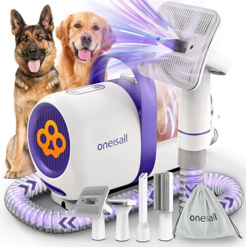 OFFERTA Einisall Spazzola Aspirapeli 12000PA - Kit Completo 4 in 1