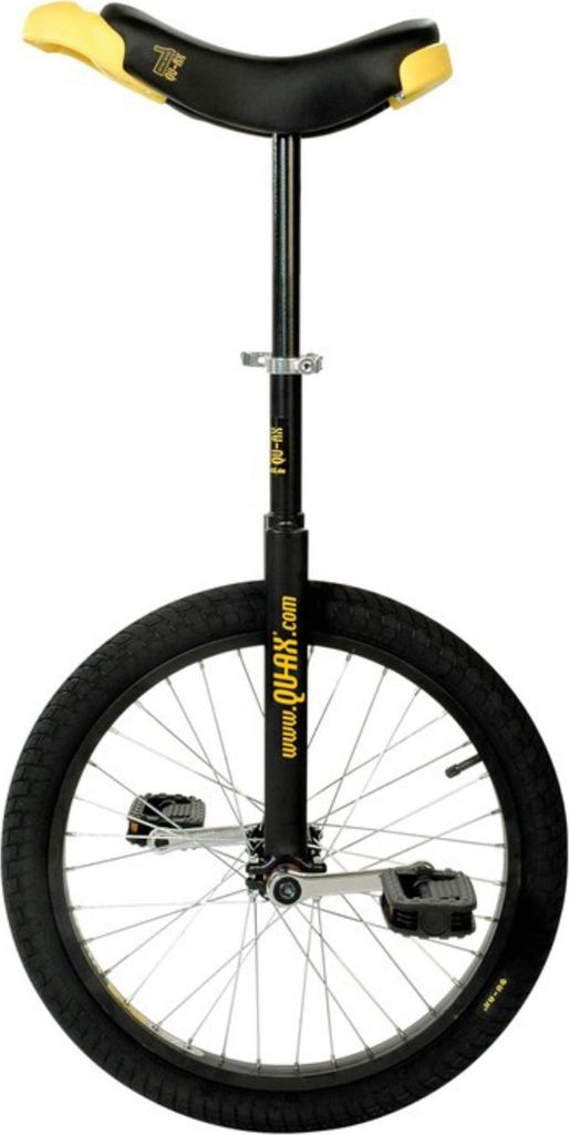 QU-AX 1103 Luxus Einrad 20' Alufelge, schwarz/schwarz/gelb