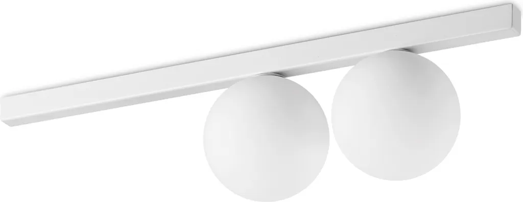 Plafonnier Binomio Blanc 2 Lumières G9 4W 3000K Ip20 pour Salon