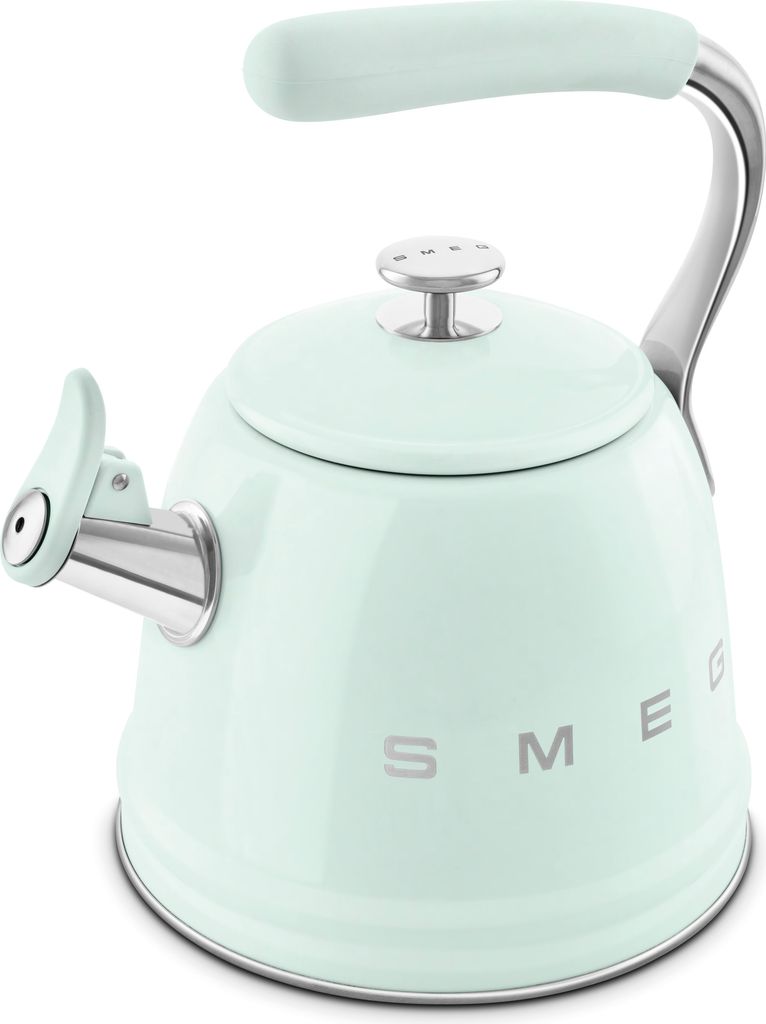 Bouilloires à sifflet 2.3l vert d'eau - Smeg - WKF01PG - Image du produit 