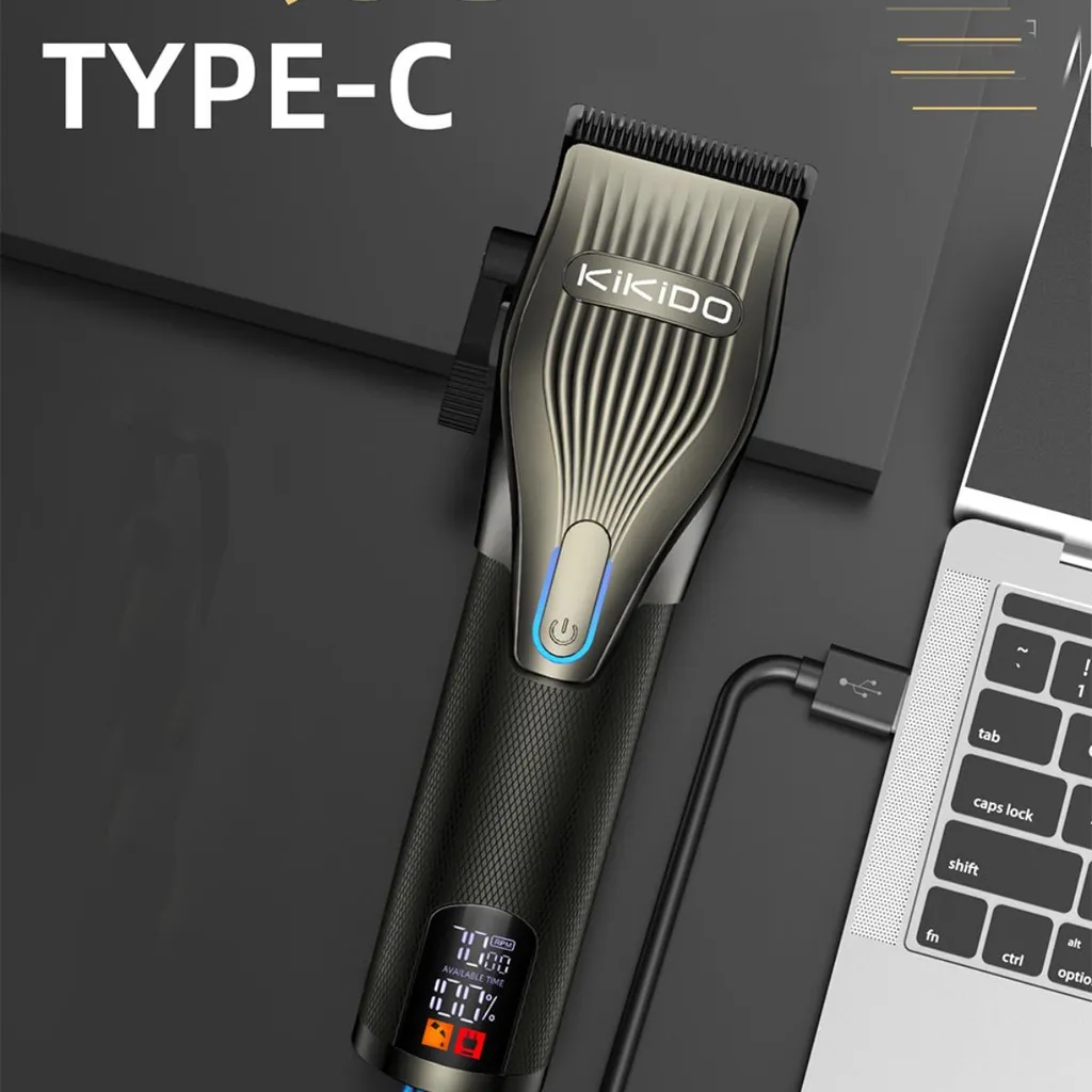 Tondeuse à Cheveux Rechargeable LCD : Kit Complet avec 8 Peignes de Coupe - 4