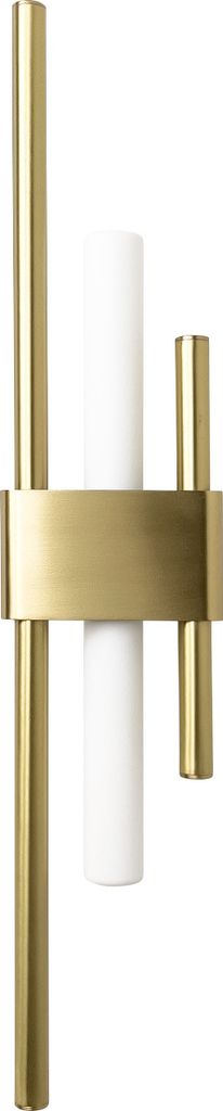 Wandlampe Messing massiv 50,5 cm hoch in Bronze hell Art Déco Wandleuchte