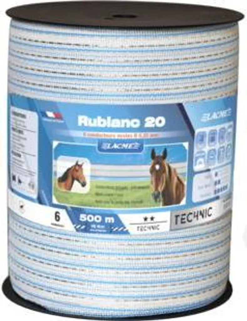 Ruban Lacmé RUBLANC 20 mm 500m 6 fils : finissez-en avec les pertes de jus