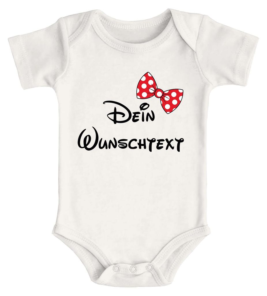Baby Body mit Wunschtext bedrucken lassen eigene Worte eigener Text personaliert kurzarm Baumwolle SpecialMe natur 0-3 Monate