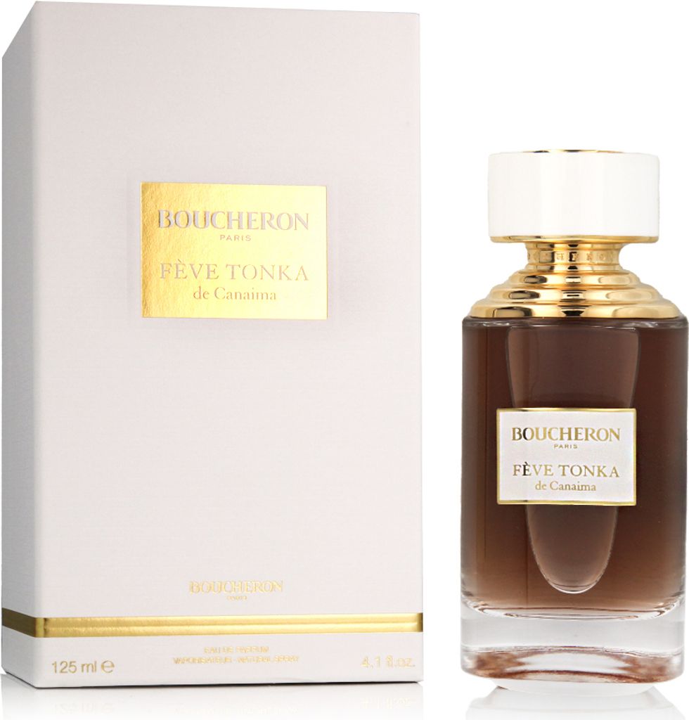 A perfume bottle and its box are displayed against a white background.