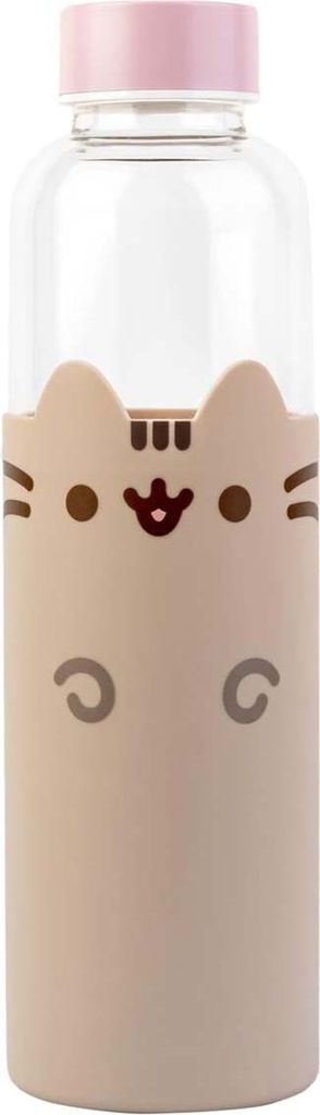 Pusheen - Glass water bottle 500ml