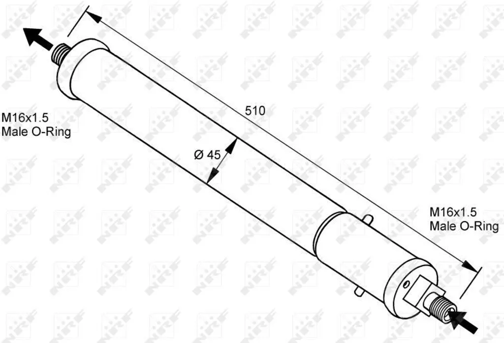 Sécheur de climatisation NRF 33100 OE CBC9754 pour Jaguar XJ X300 X40