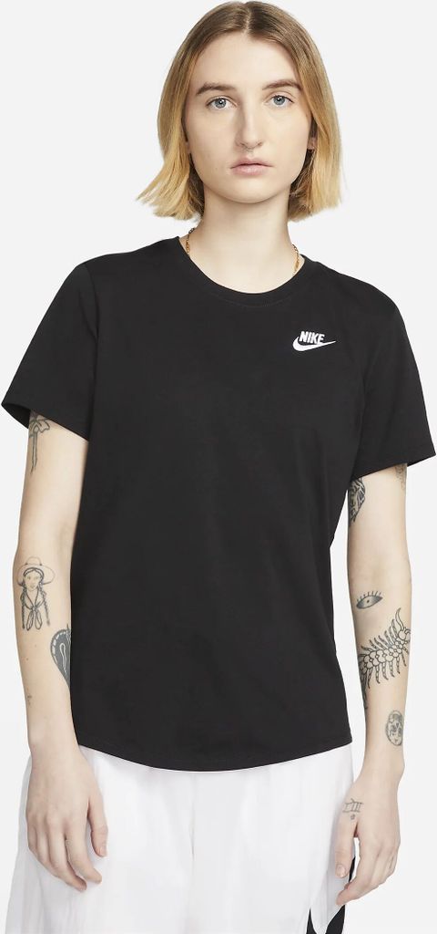 NIKE Sportswear Club Essentials T-Shirt Damen schwarz M Produktbild 2