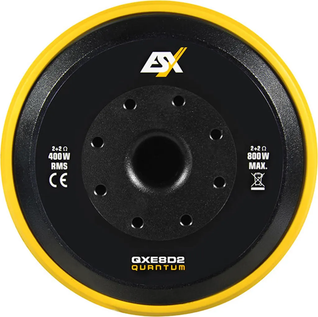Subwoofer ESX QUANTUM QXE8D2 20 cm compact avec double bobine 2 Ohms - 3