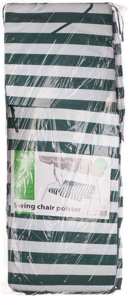 HAPPY GREEN Polstr na houpačku, zelený pruh Obrázek produktu 