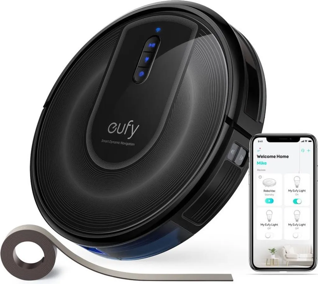Aspirateur Robot Connecté Eufy G30 Verge idéal pour Poils Animaux et Tapis