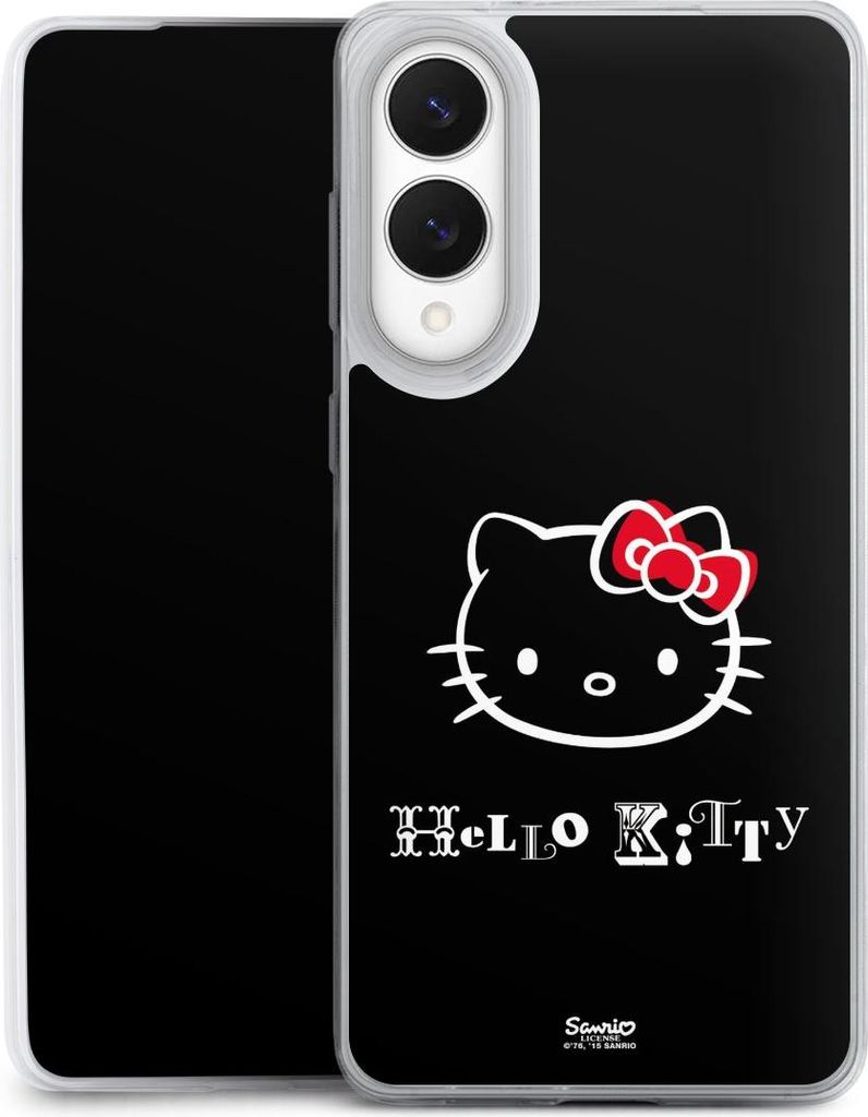 DeinDesign Slim Hülle für Samsung Galaxy S25 Edge Silikon Case Ultra Dünn Handyhülle Fanartikel Hello Kitty Kawaii