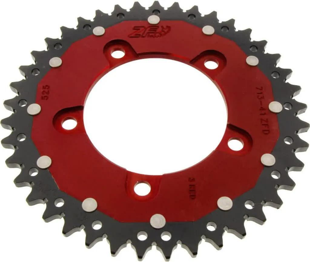 Couronne ZF 41 dents pas 525 rouge : Améliorez votre Aprilia Sport