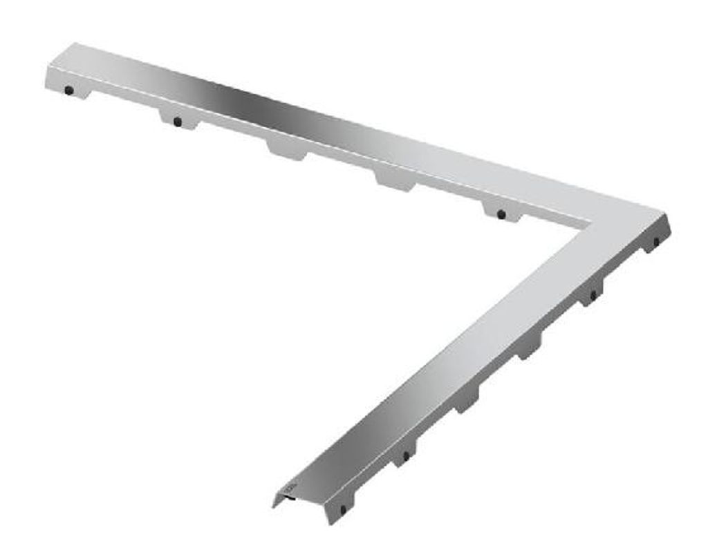 TECEdrainline Designrost steel II 1200 x 1200 mm Edelstahl poliert