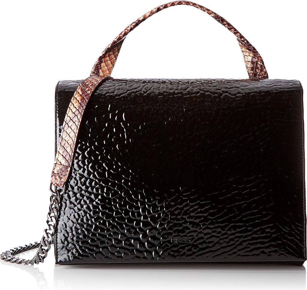 BREE Damen Tasche Schultertasche Issia 2, Black, Shoulder Bag W18 Schwarz