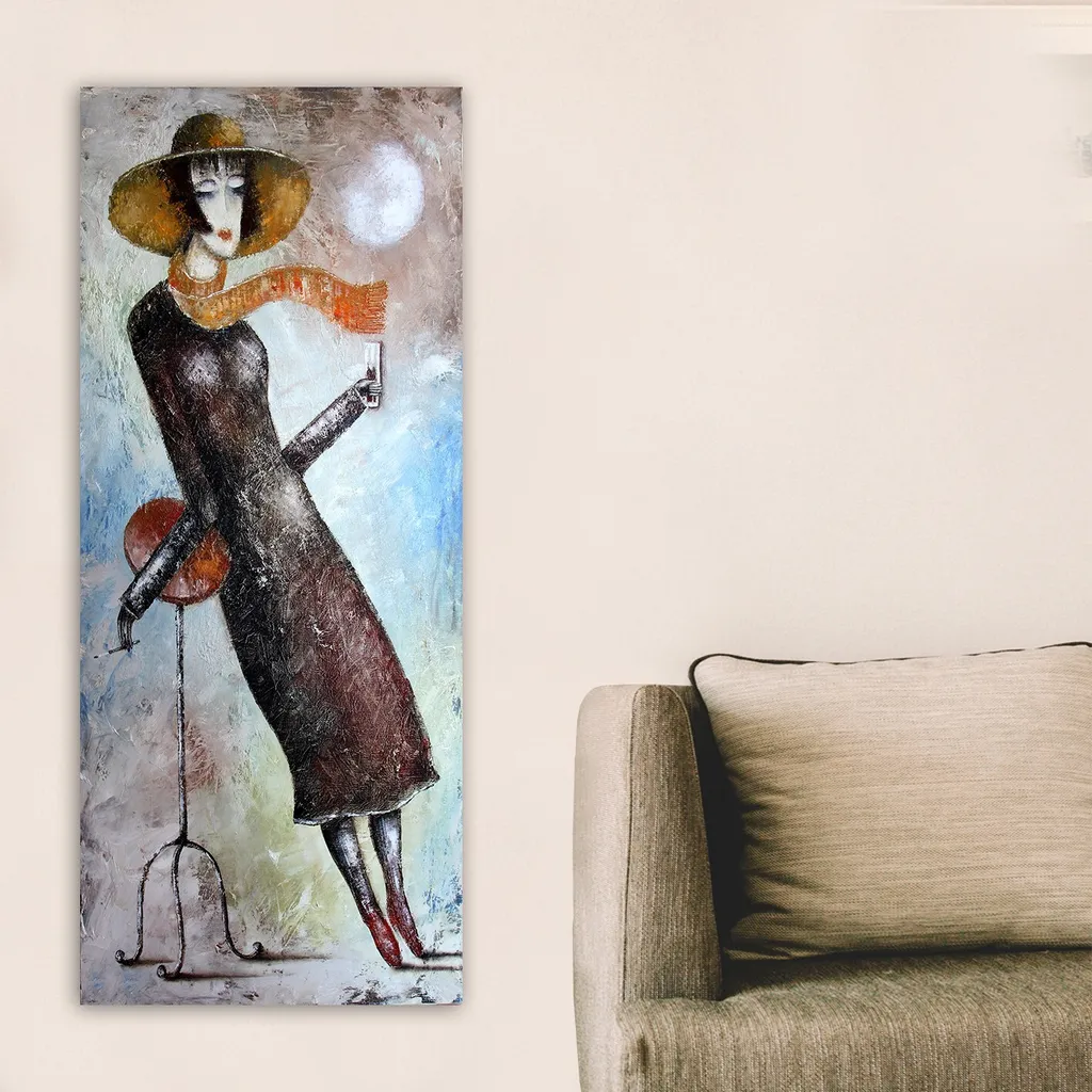 Décoration Murale Toile 50x120 cm pour Masquer les Imperfections