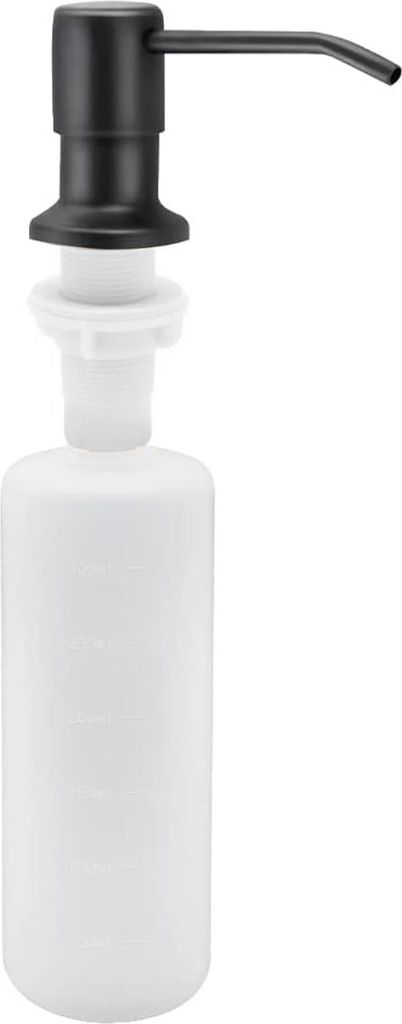 STILVORA Seifenspender & schalen mit 500ml Flasche & Verlängerungsrohr–Spülmittelspender für Waschbecken, langlebig & praktisch, Küchen Seife...