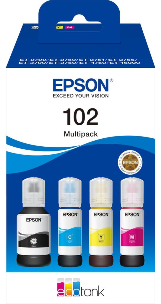 Epson EcoTank 4-colour Multipack T 102                     Obrázok produktu 