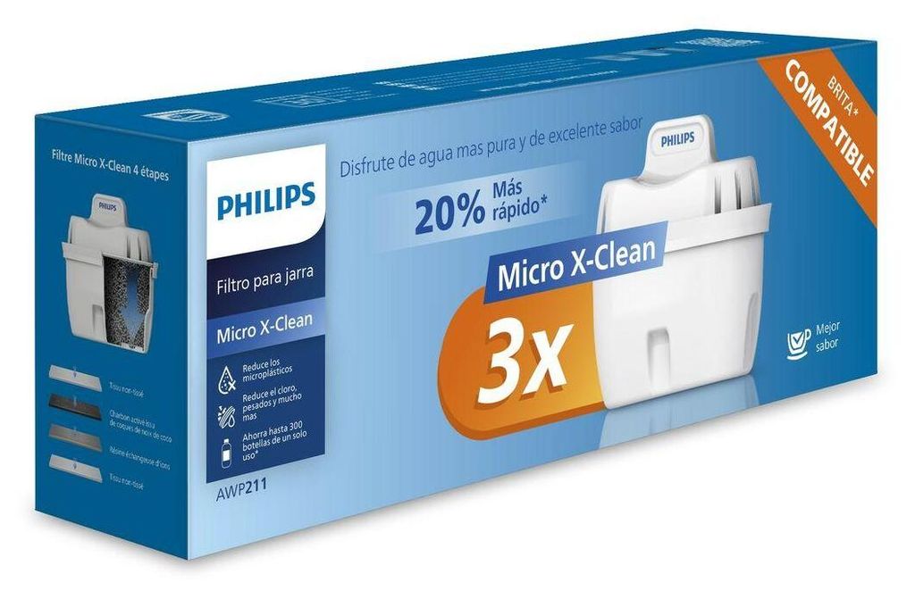 Cartouche filtre à eau Philips Pack de 3 filtres pour Obrázok produktu 