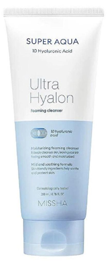 Missha Super Aqua Ultra Hyalron Foaming Cleanser 200ml