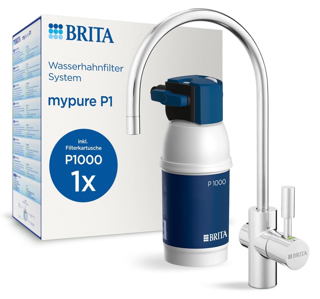 Brita mypure P1, Filter pod drez, Modrá, Biela Obrázok produktu  Obrázok generovaný UI