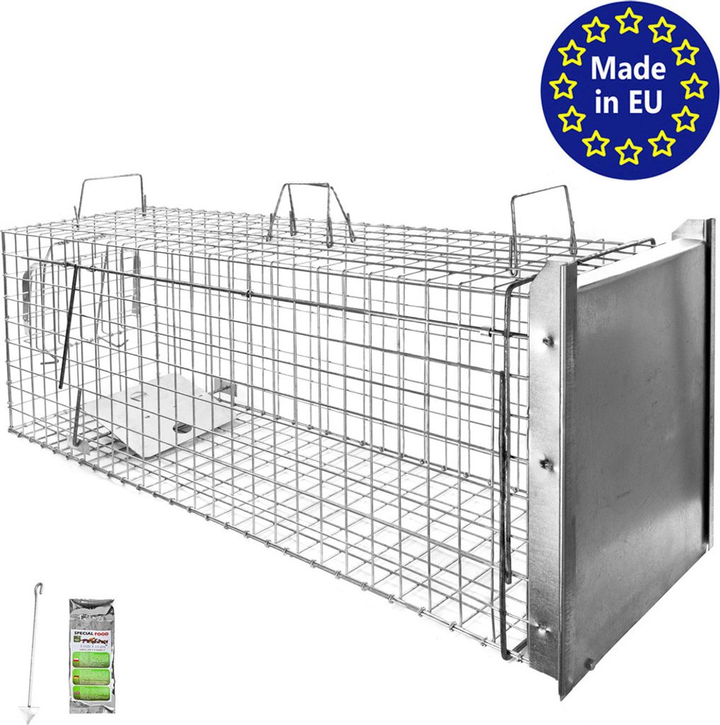 Petigi Tierfalle Lebendfalle für kleine bis mittelgroße Tiere wie Maus, Katze, Marder, Fuchs, Otter, Kaninchen, Modell: , Größe / Modell:Stable...