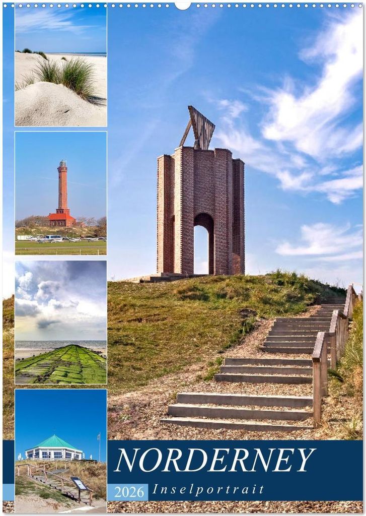 Norderney Inselportrait (Wandkalender 2026 DIN A2 hoch), CALVENDO Monatskalender