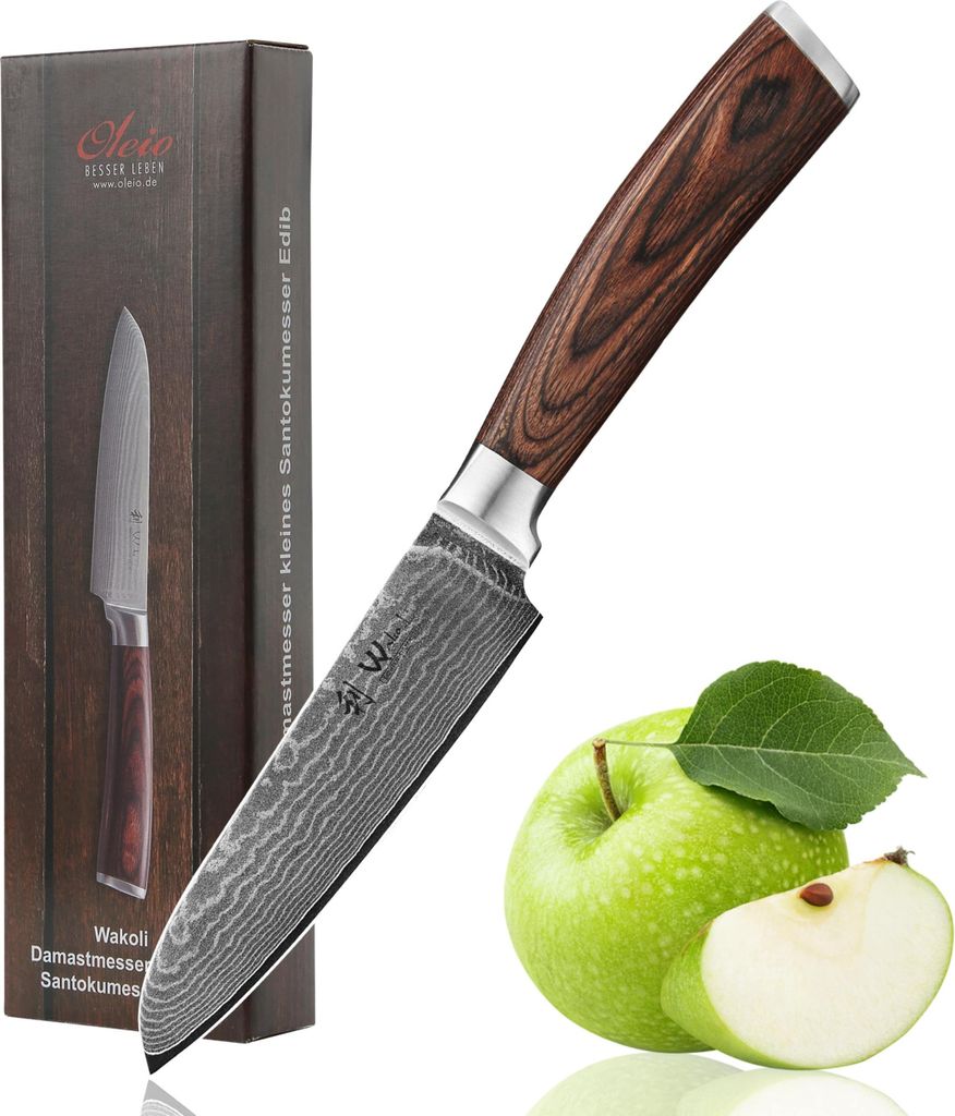 Wakoli EDIB Piccolo coltello santoku in damasco I Lama da Immagine del prodotto 