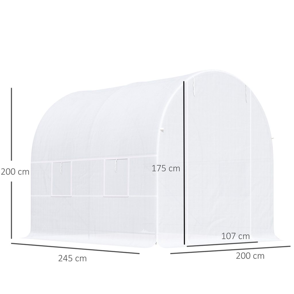 Sunny tunnelkas folie L245 x B200 x H200 cm Produktbild 3