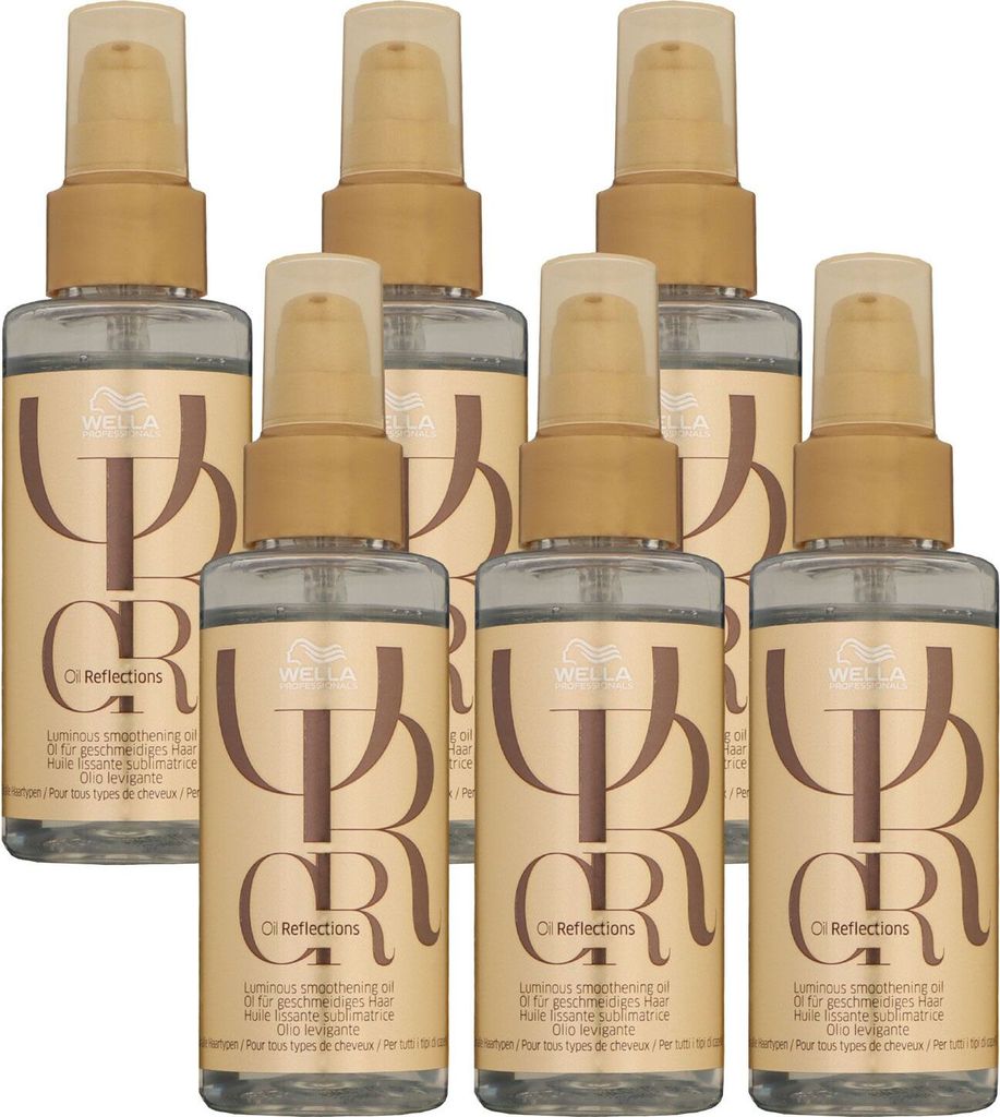 Wella Oil Reflections 6 x 100 ml Haarpflegeöl Set Produktbild 