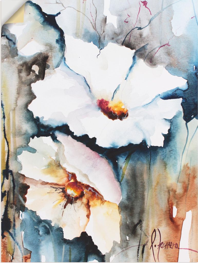 ARTland Wandbild, selbstklebend Aquasblüten II Größe: 60x80 cm