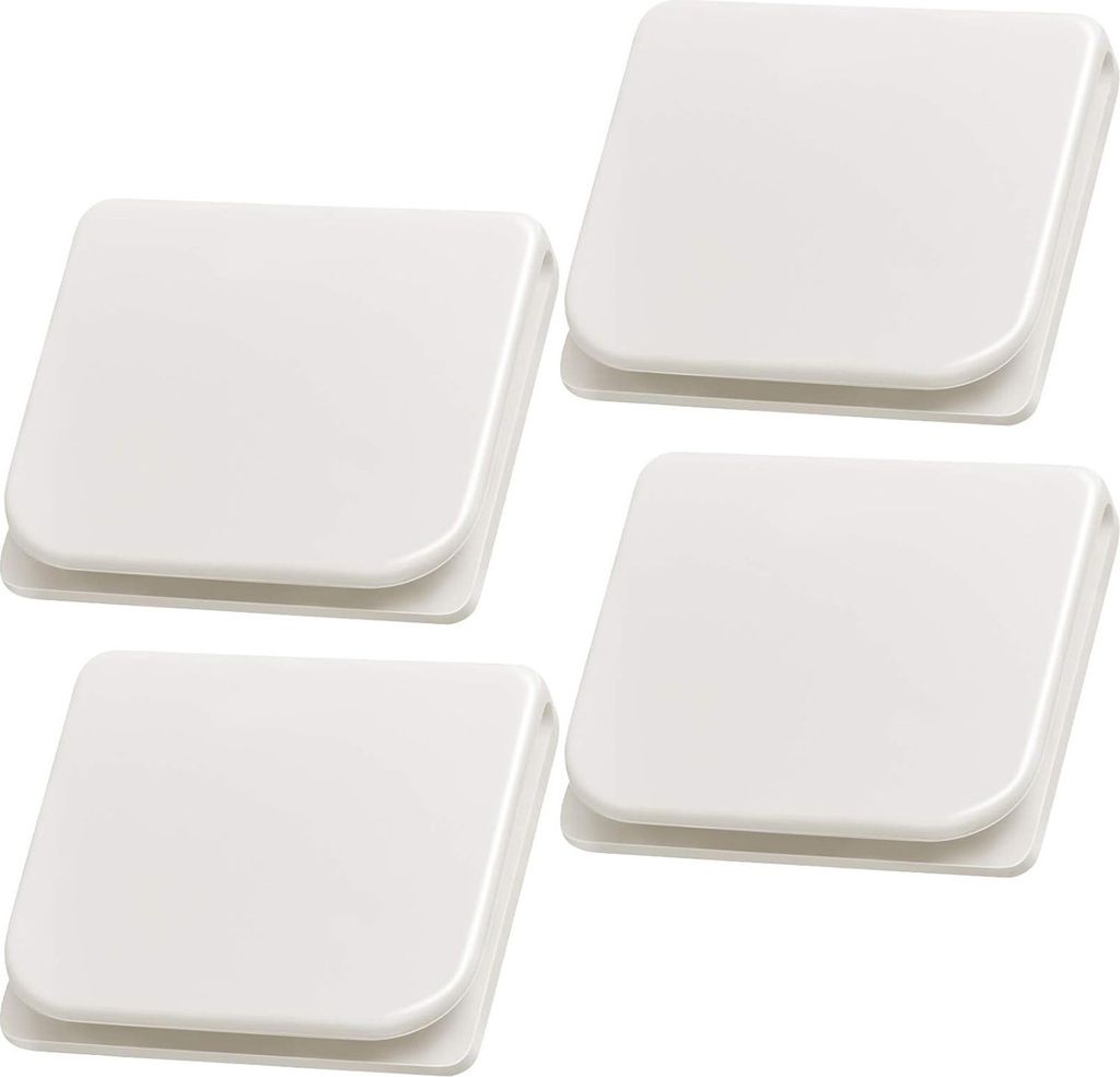 4 Stück Duschvorhang Clips, Selbstklebende Vorhang Klammer Anti Splash Winddicht Ohne Bohren Stop Protect Bad Zubehör für Dusche Verschütten