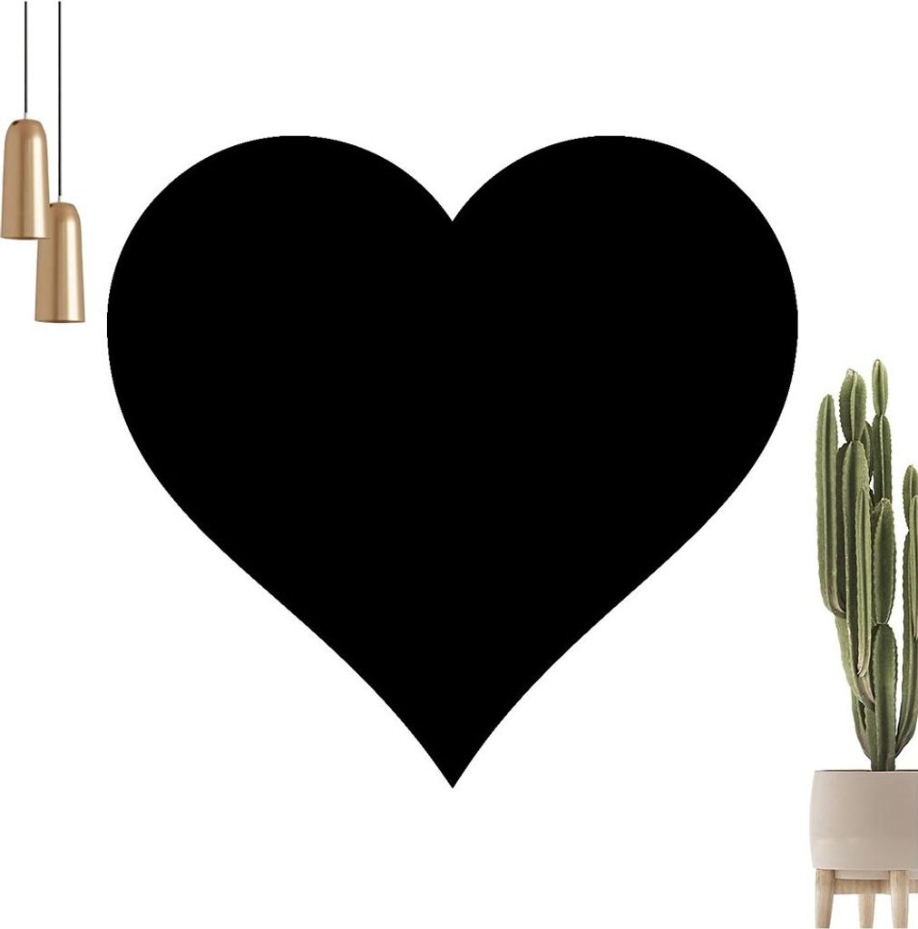 Herz Wandtattoo in 6 Größen - Wandaufkleber Wall Sticker - Dekoration, Küche, Wohnzimmer, Schlafzimmer, Badezimmer