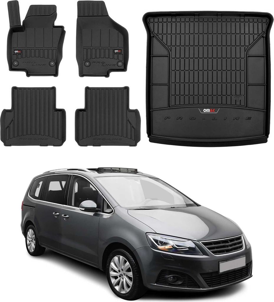 OMAC Tapis & bac de coffre Set pour Seat Alhambra 2010-2025 Image du produit 