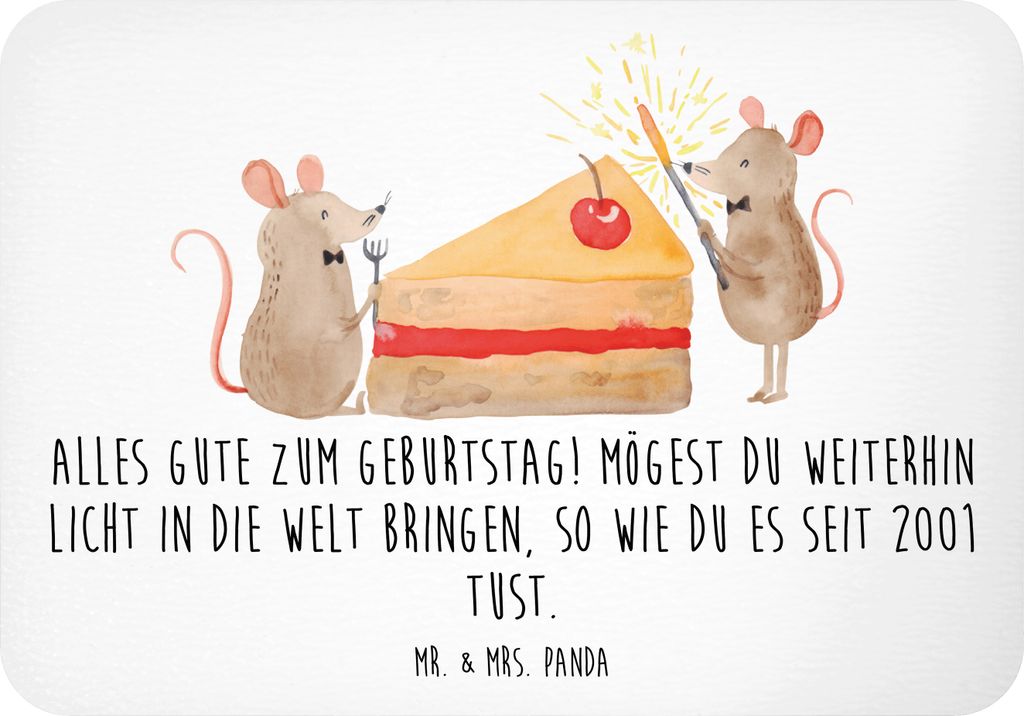 Mr. & Mrs. Panda magnet 2001 Geburtstag Licht - Weiß - Geschenk, Geburtstagsgeschenk, Kühlschrankmagnet, Alles Gute zum, holzmagnet, Jahr, zettel...