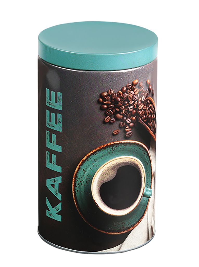 KAFFEEDOSE Ø10cm aus Metall mit Deckel Vorratsdose Produktbild 