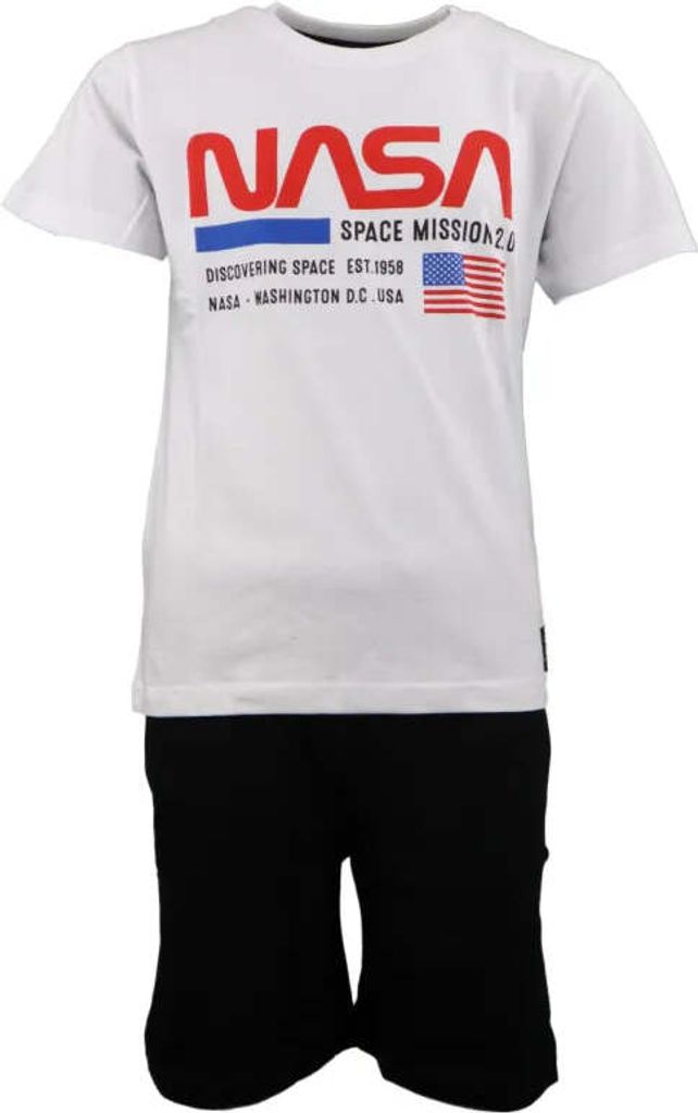 NASA Kinder Jungen Schlafanzug Pyjama – Weiß / 134/140 Produktbild 