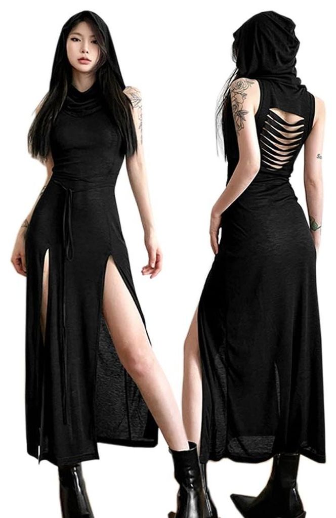 y Lange Cocktailkleid mit Hohem Schlitz für Damen Produktbild 