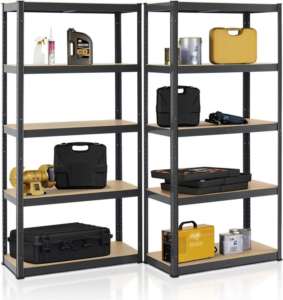 Juskys Lagerregal Basic 2er Set 180x90x40 cm - max. 1750 kg Produktbild 