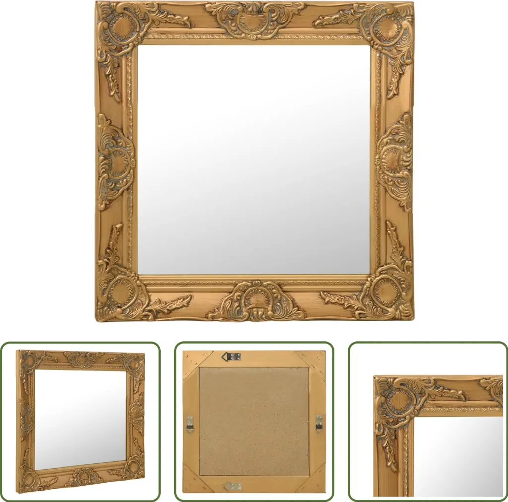 Specchio Oro 50x50 Barocco | Tendenza Home Decor Living Store