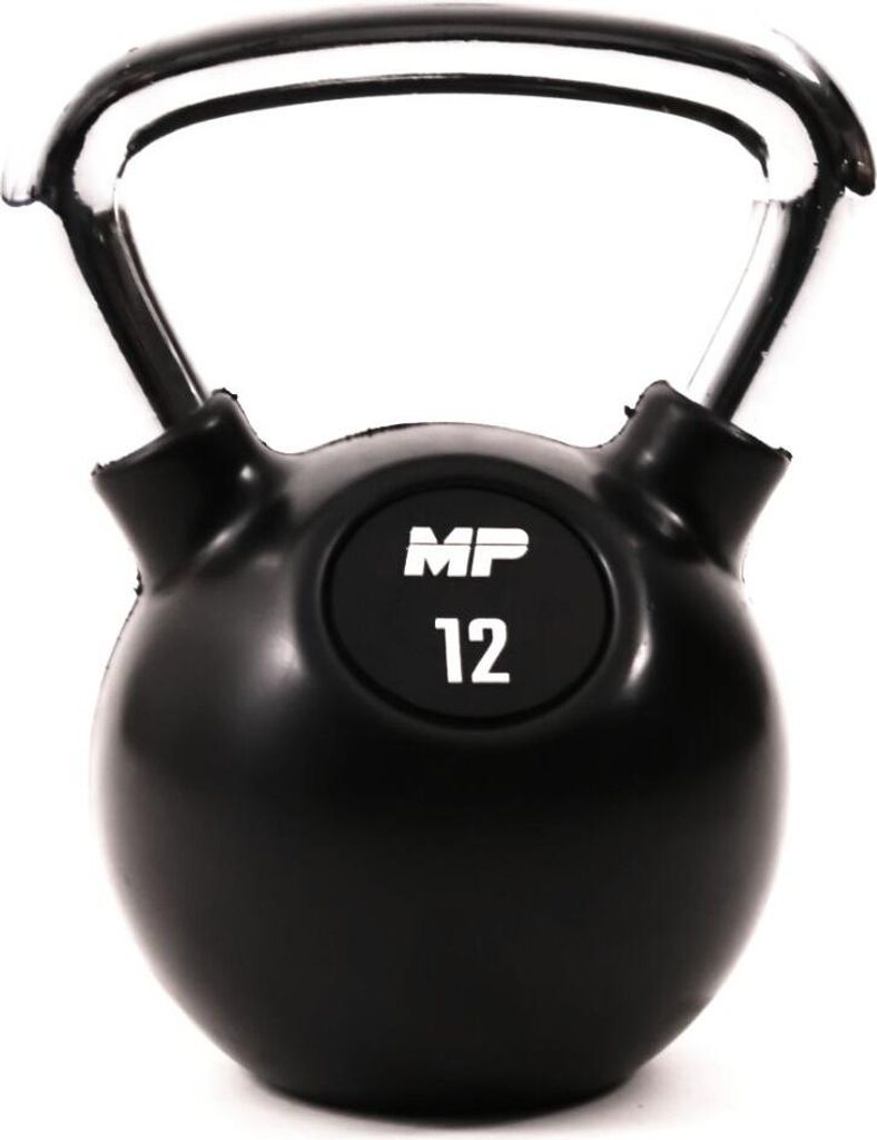 Muscle Power Rubberen Kettlebell 12 kg Schwarz